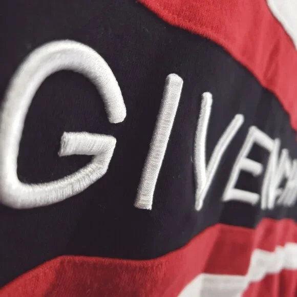 Givenchy Hoodie Mens 2XL Red Embroidered Long Sleeve - Picture 5 of 12